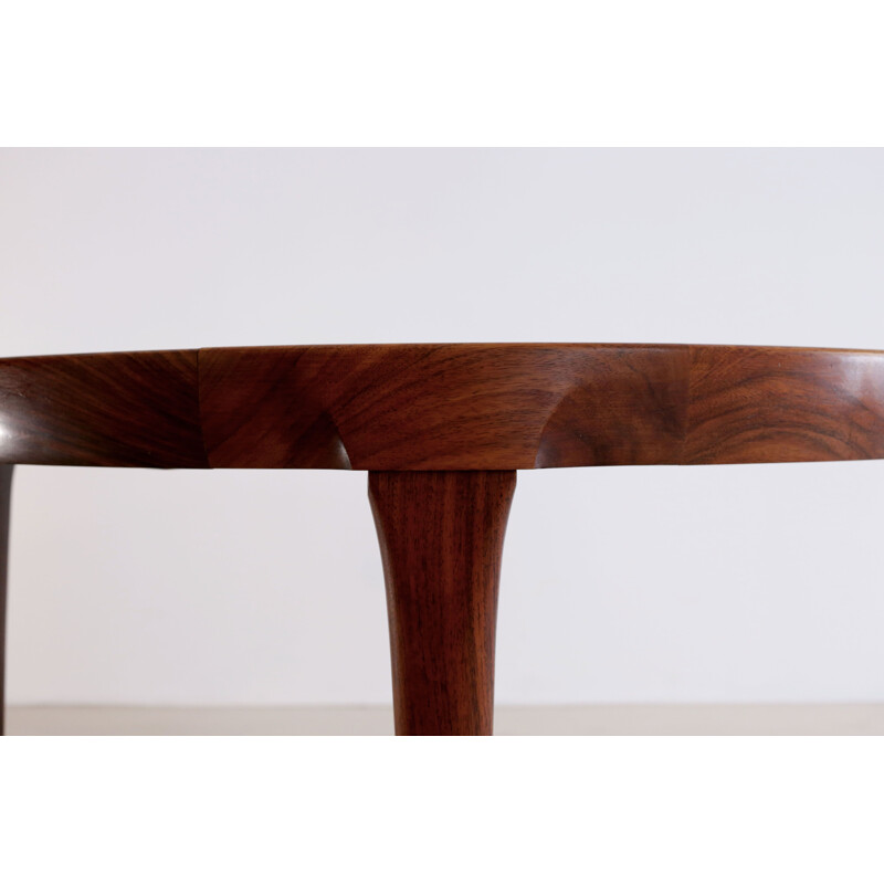 Rosewood round table by Ib Kofod-Larsen