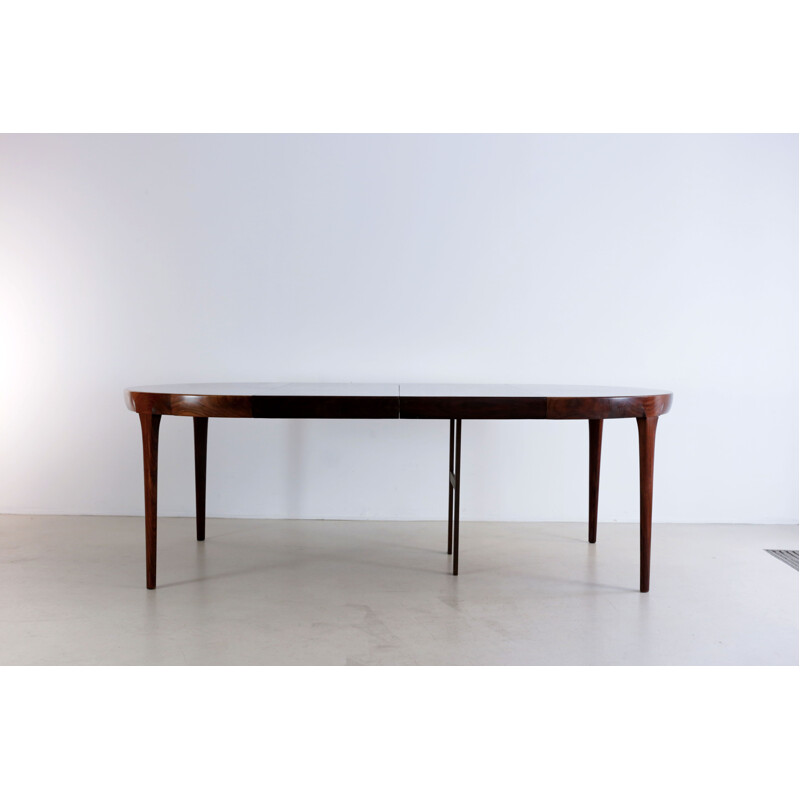 Rosewood round table by Ib Kofod-Larsen