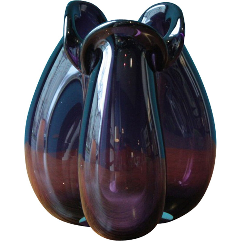 Holmegaard small glass vase, Per LÜTKEN - 1955