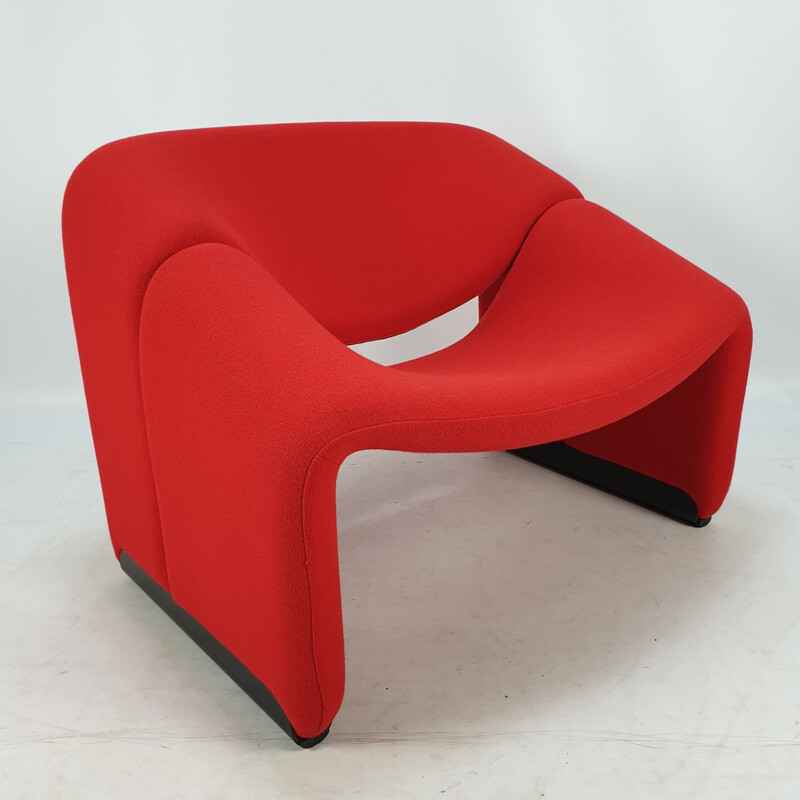 F598 Groovy red lounge chair by Pierre Paulin for Artifort