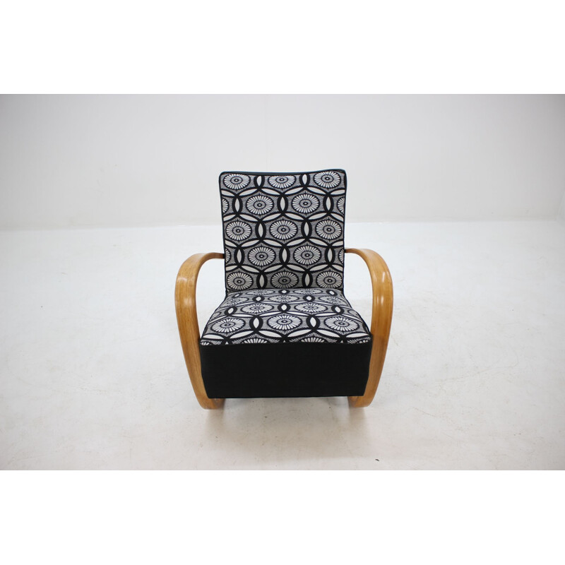 Black H-269 armchair by Jindrich Halabala