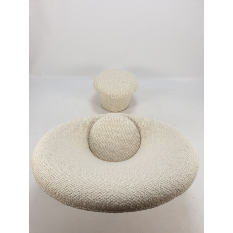 Fauteuil et pouf vintage Big Mushroom par Pierre Paulin pour Artifort années 1960