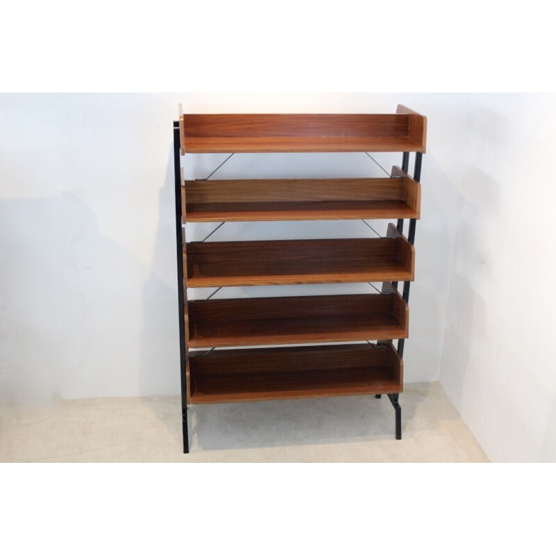 Vintage teak bookcase, The Netherlands 1960