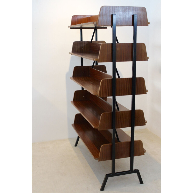 Vintage teak bookcase, The Netherlands 1960