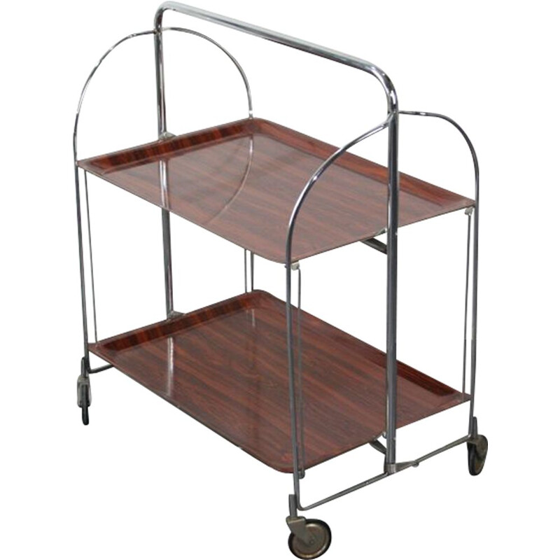 Vintage folding trolley in steel