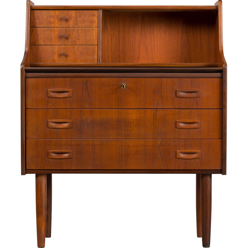 Vintage Danish secretary in teak