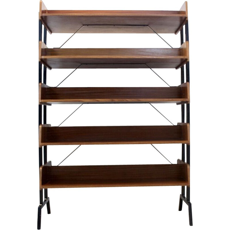 Vintage teak bookcase, The Netherlands 1960