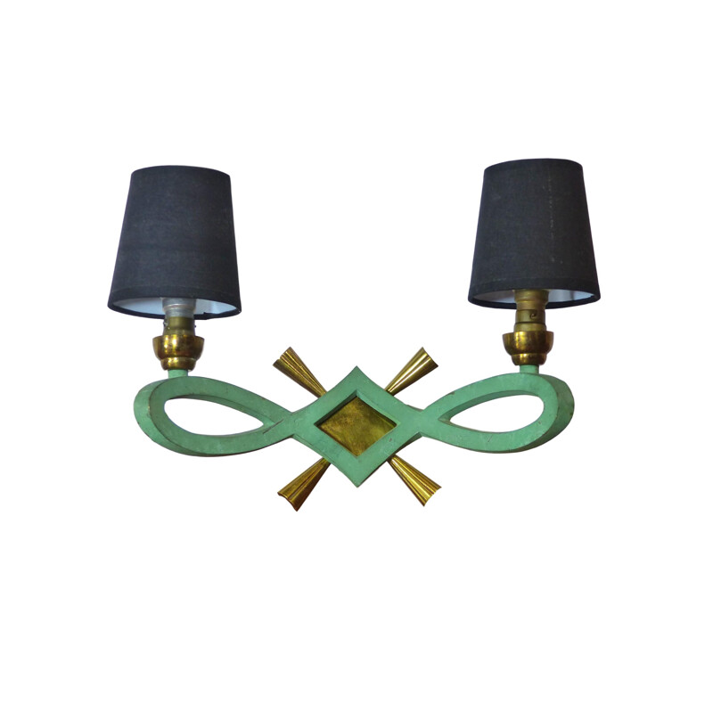 Pair of vintage wall lamps 1940-1950s