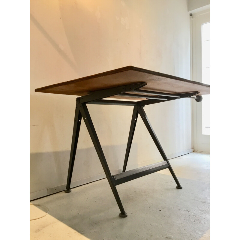 Vintage Drawing Table by Friso Kramer & Wim Rietveld for Ahrend De Cirkel, 1950s