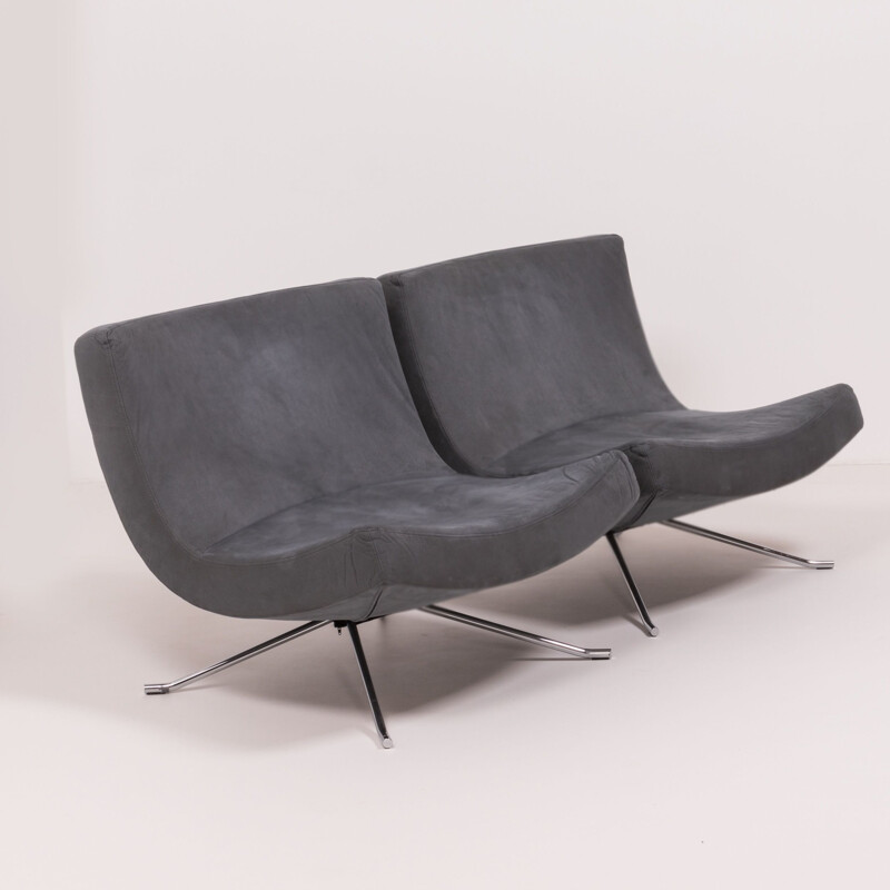 Set of 2 vintage Grey Pop armchairs by Christian Werner for Ligne Roset 2002