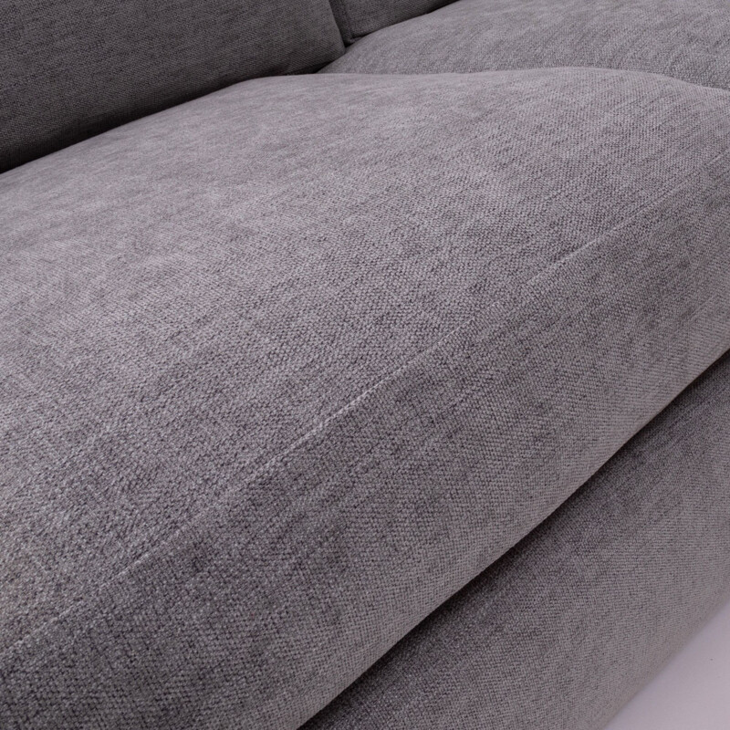 Vintage grey fabric corner sofa by Milo Baughman,1960