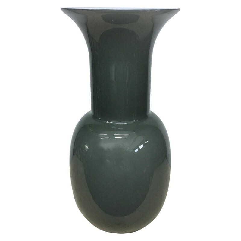Vase vintage Italien en verre de murano par Aureliano Toso, 2000