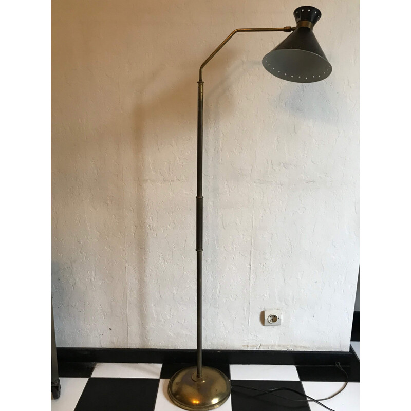 Vintage floor lamp by  René Mathieu for Lunel,1950 