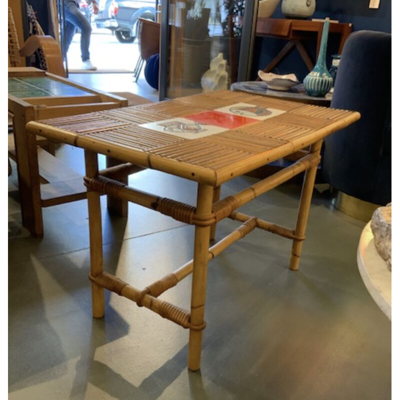 Vintage coffee table by Roger Capron,Frace,1960