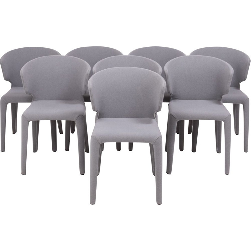 Série de 8 chaises 367 HOLA vintage par Hannes Wettstein pour Cassina