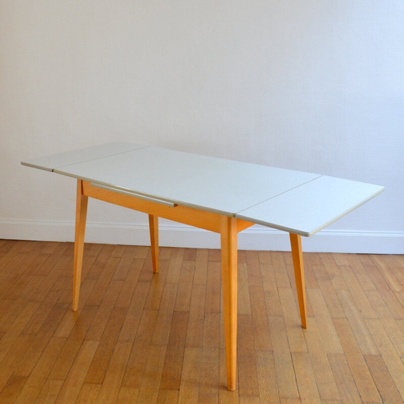 Vintage german desk in wood and formica 1960