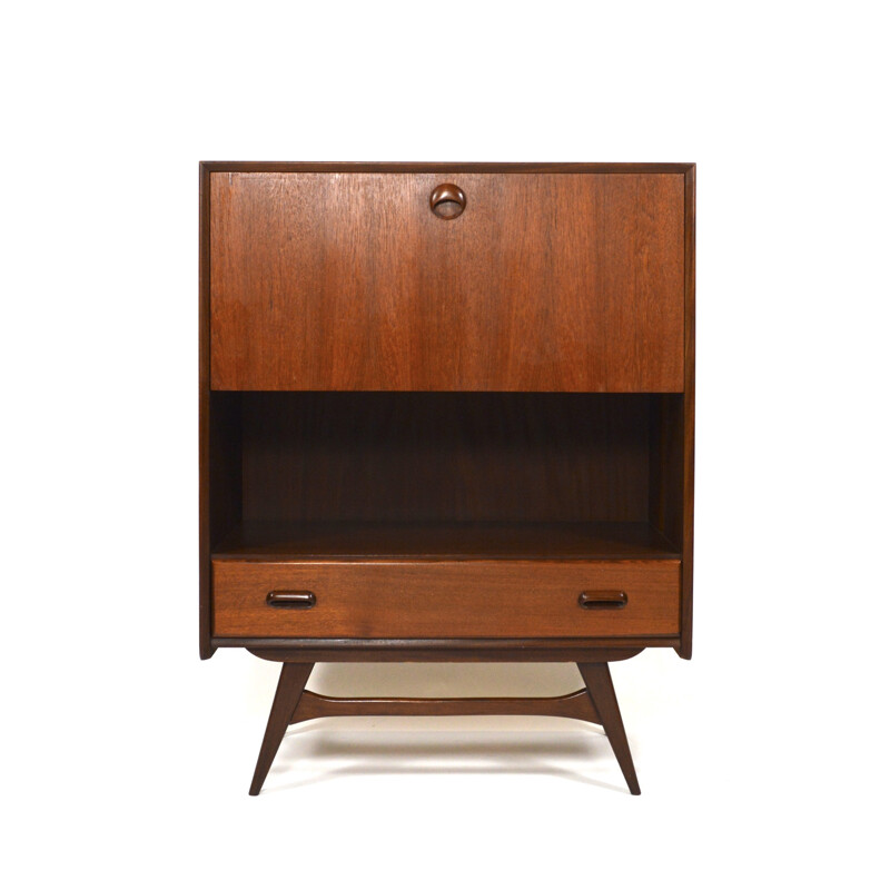 Wébé teak secretaire, Louis VAN TEEFFELEN - 1960s