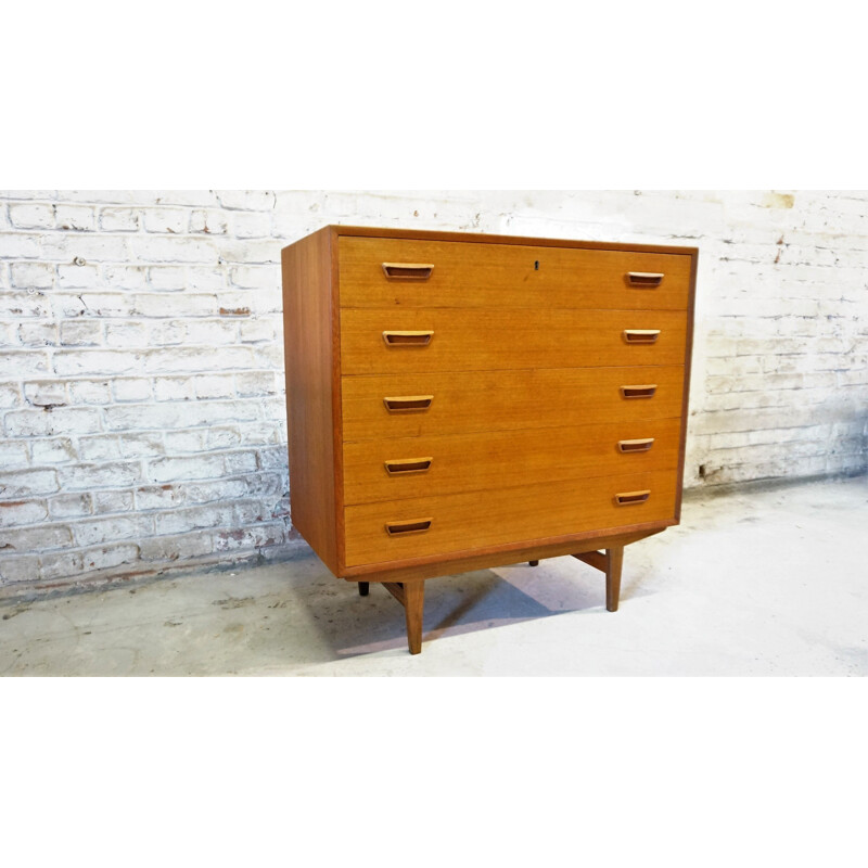 Vintage chest of drawers in teak Denmark 1960s