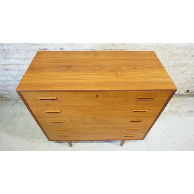 Vintage chest of drawers in teak Denmark 1960s