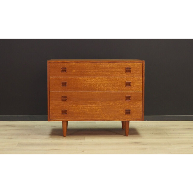 Vintage classic chest of drawers in teak