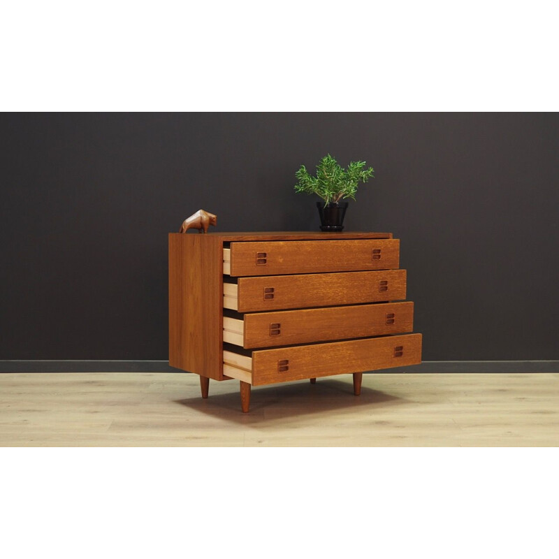 Vintage classic chest of drawers in teak