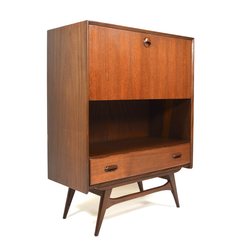 Wébé teak secretaire, Louis VAN TEEFFELEN - 1960s