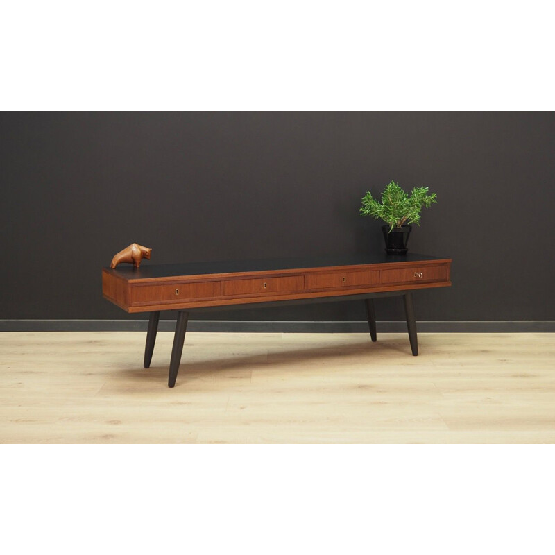 Vintage teak Danish lowboard by Lata