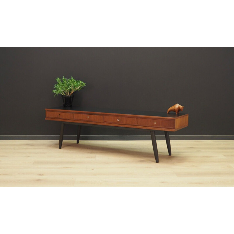 Vintage teak Danish lowboard by Lata