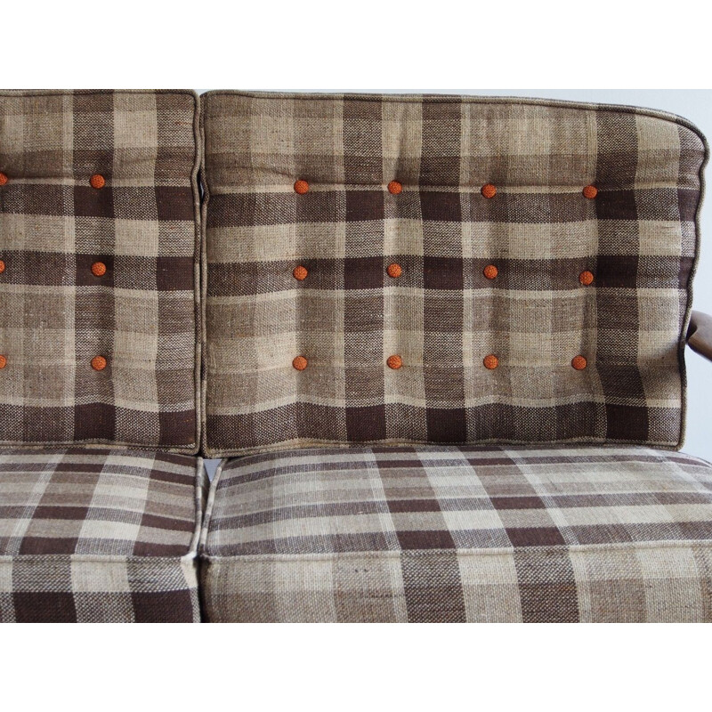 Vintage 2-Sitzer-Sofa von Guillerme und Chambron 1970