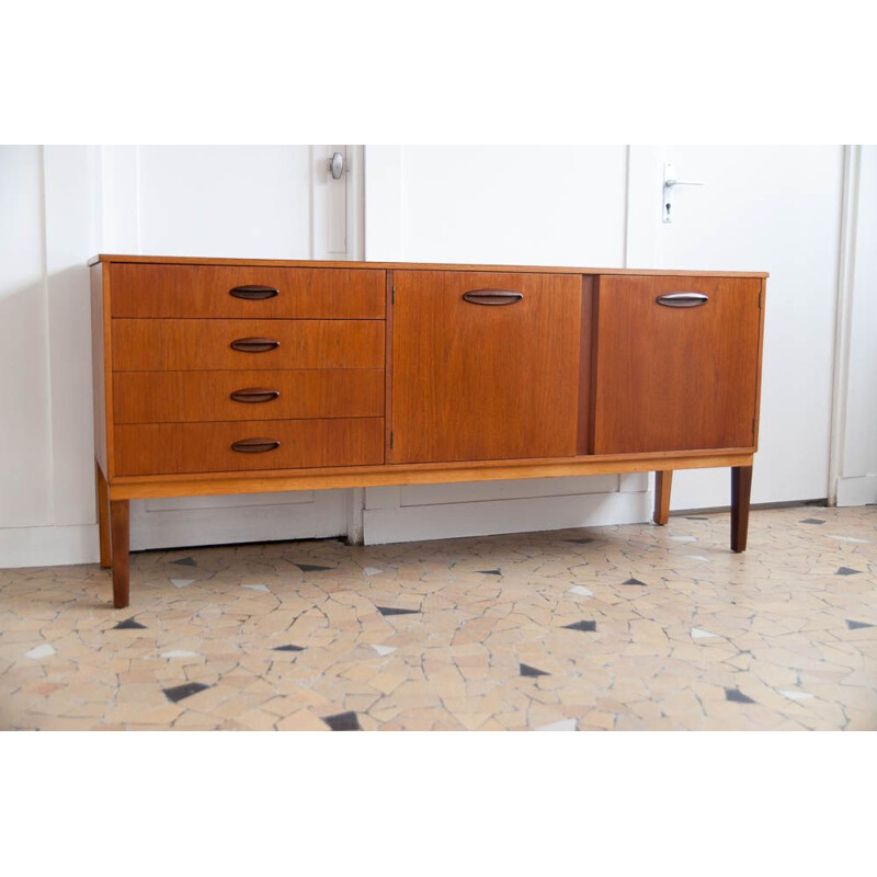 Vintage sideboard in teak Scandinavian 1960s