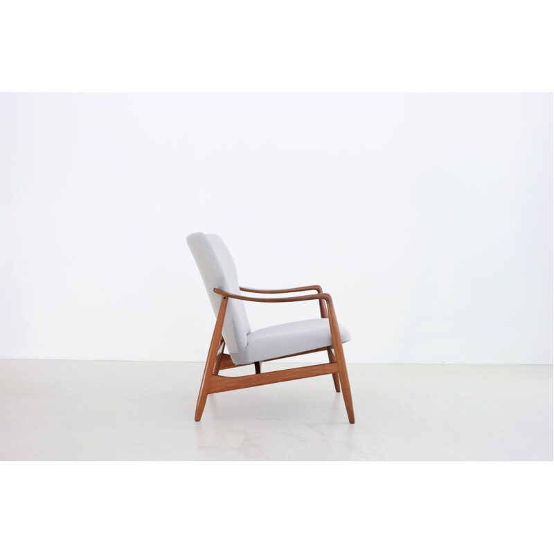 Vintage armchair in teak Johannes Andersen for R. Skovgaard Jensen Scandinavian 1950