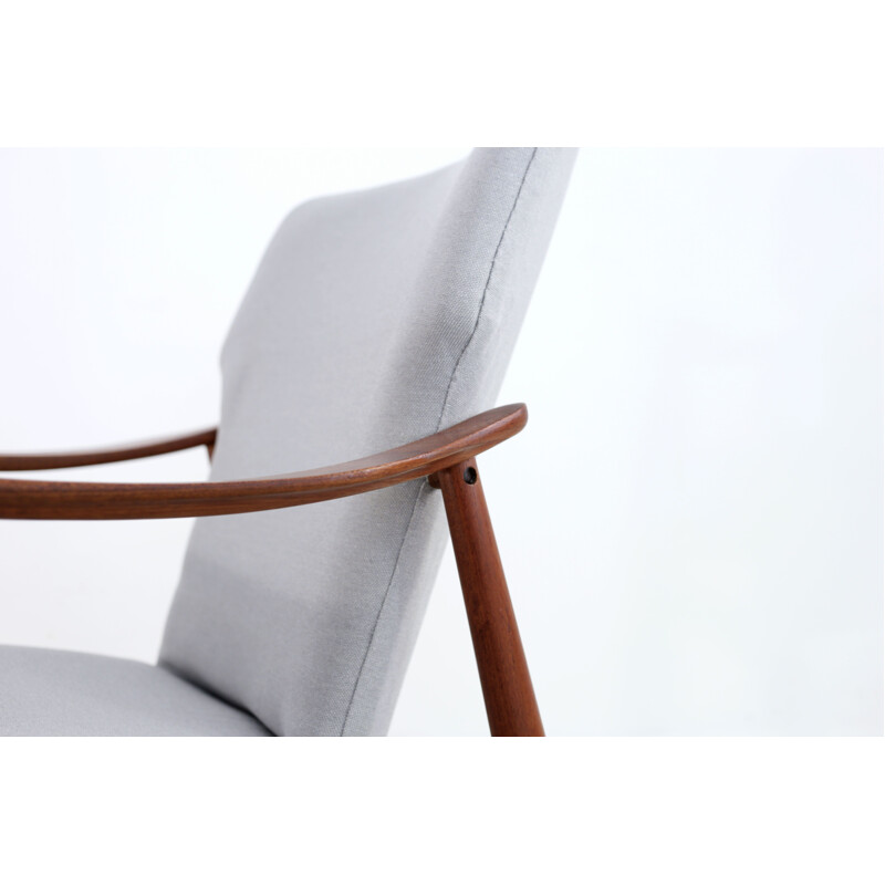 Vintage armchair in teak Johannes Andersen for R. Skovgaard Jensen Scandinavian 1950