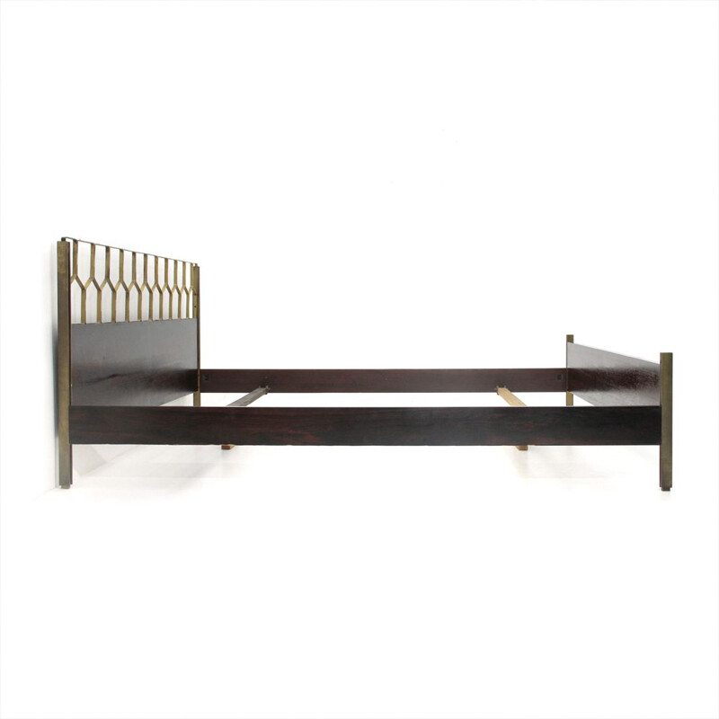 Vintage bed in brass by Gianni Songia for Sormani, Italy 1960s