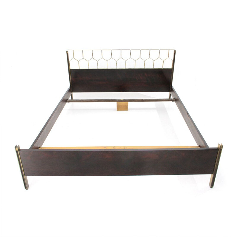 Vintage bed in brass by Gianni Songia for Sormani, Italy 1960s