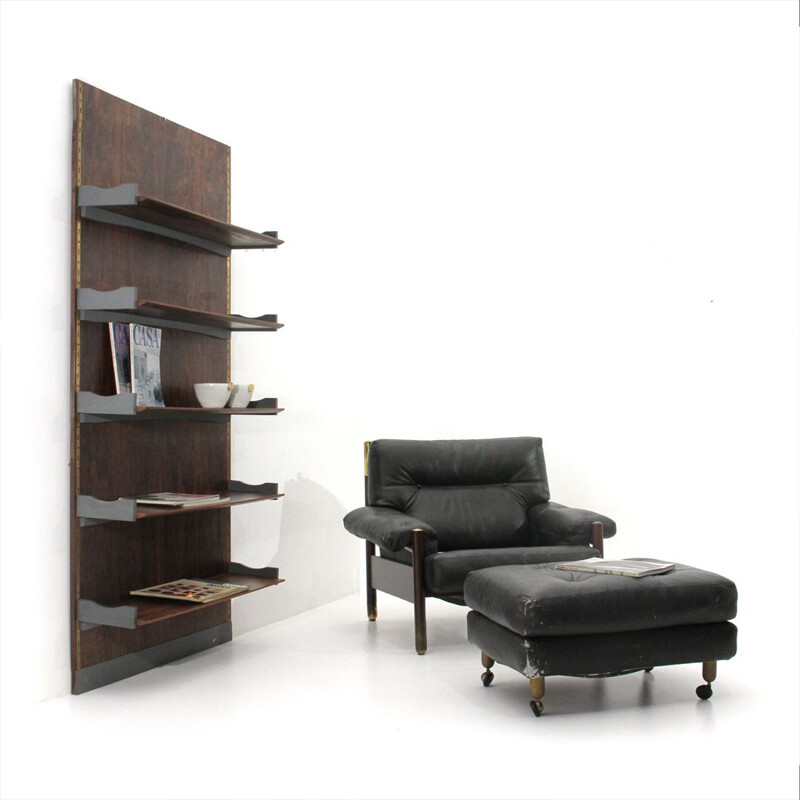 Vintage Sella armchair with ottoman by Carlo de Carli for Sormani