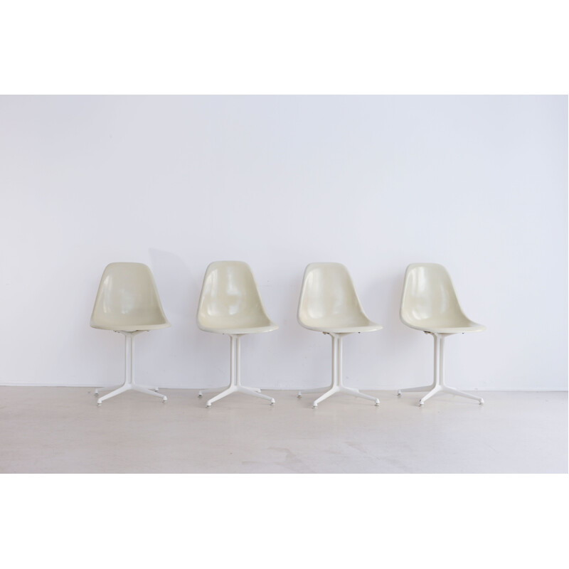 Suite de 4 chaises la fonda Charles & Ray Eames-1960