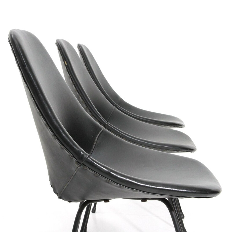 Set of 3 vintage Medea chair by Vittorio Nobili for Fratelli Tagliabue