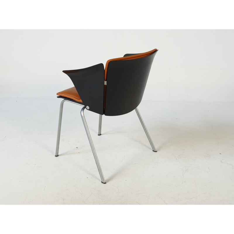 Set of 6 Fritz Hansen chairs, Vico MAGESTRETTI - 1990s