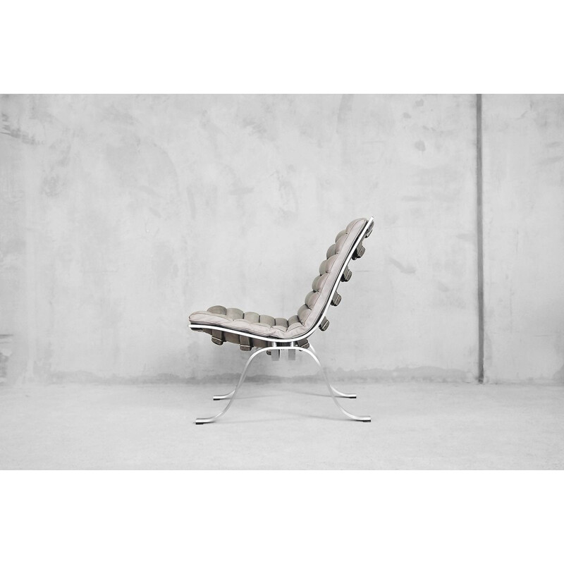 Vintage easy chair Ariet in leather by Arne Norell for Norell Möbel AB, 1966