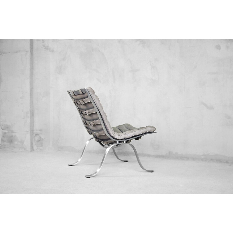 Vintage easy chair Ariet in leather by Arne Norell for Norell Möbel AB, 1966