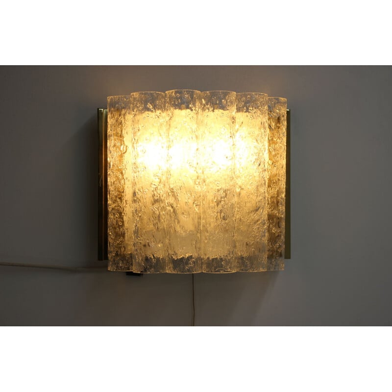 Pair of vintage wall lamp by Doria, 1960