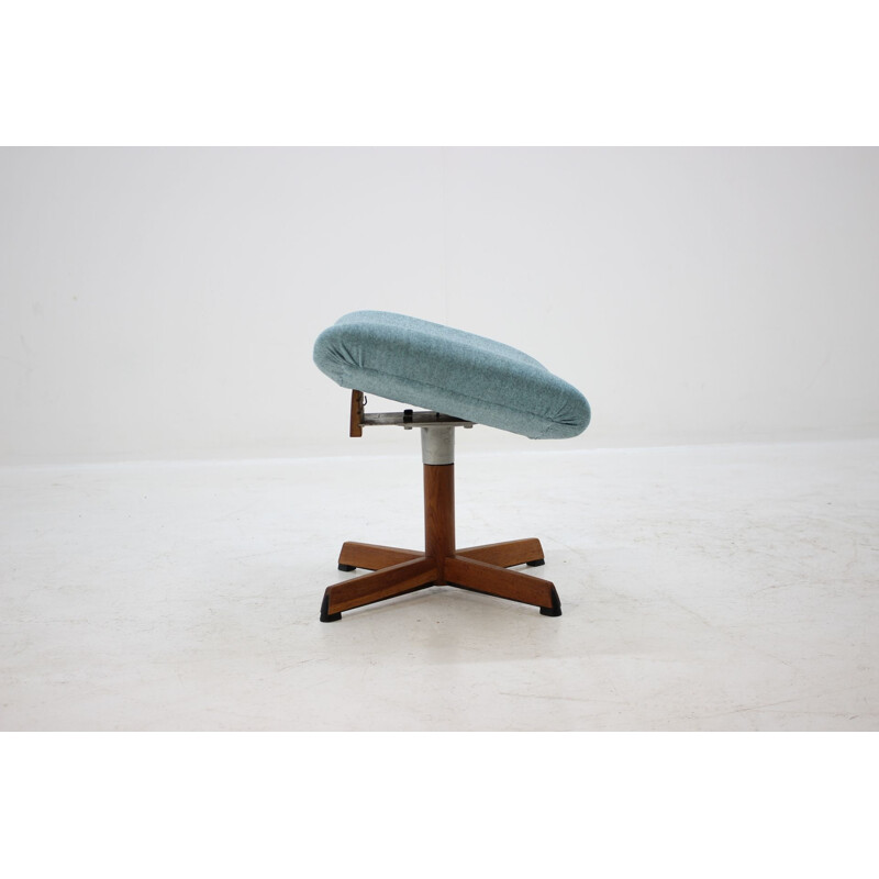 Vintage Danish adjustable footstool,1960 