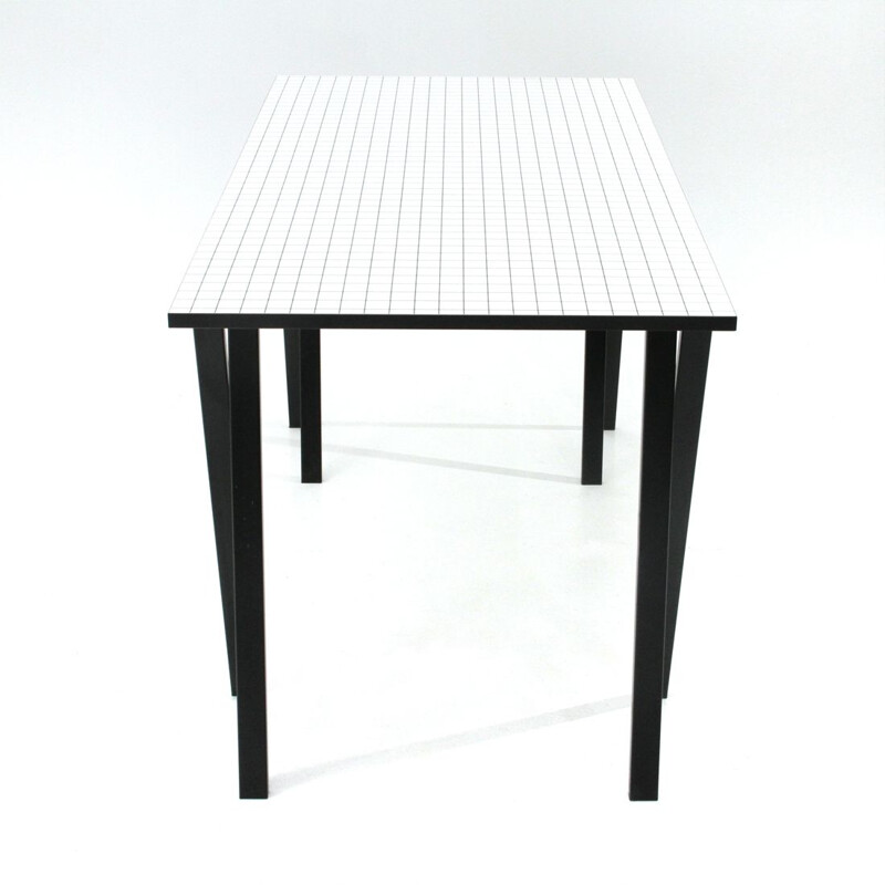 Vintage table Trestle by Rodney Kinsman for Bieffeplast, Italy 1980s