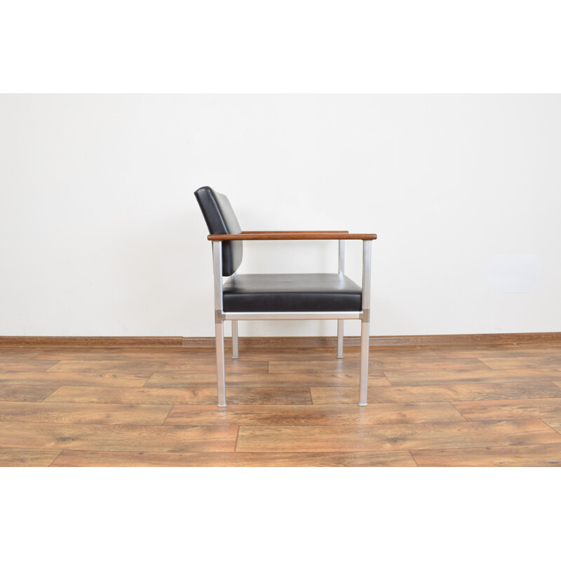 Vintage solid teak armchair from Lübke, Germany 1960