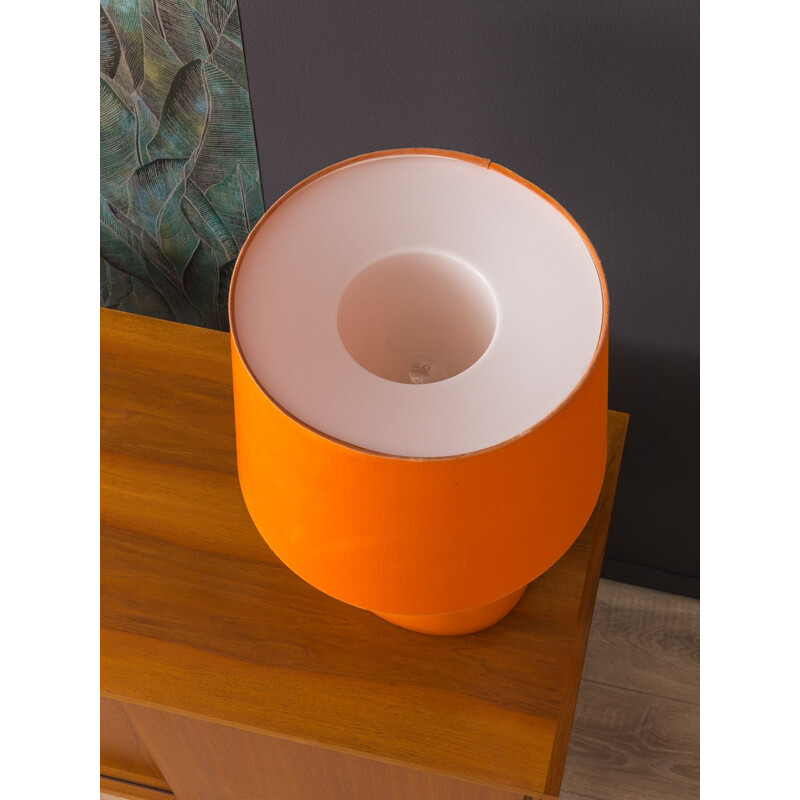 Lampe de table vintage pour Rosenthal en porcelaine orange 1970