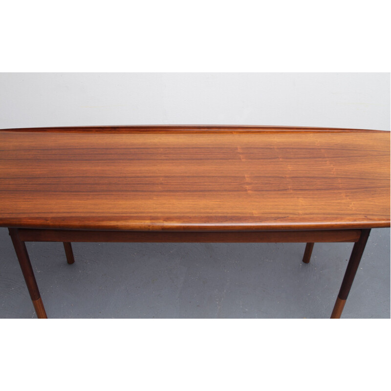 Vintage rosewood coffee table by Grete Jalk for Poul Jeppesen, 1960