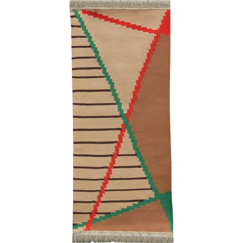 Vintage wool rug by Antonin Kybal 1950