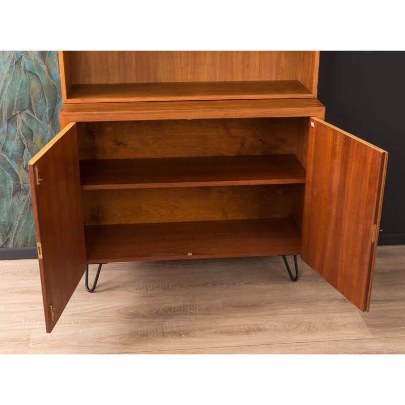 Vintage walnut cabinet by Musterring 1950s