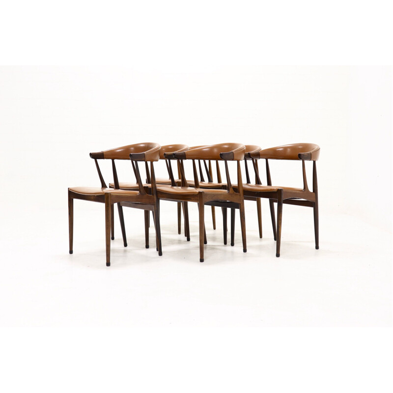 Set of 6 vintage BA113 rosewood chairs by Johannes Andersen