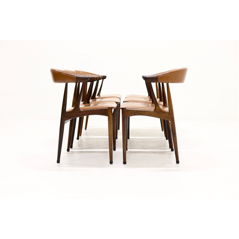 Set of 6 vintage BA113 rosewood chairs by Johannes Andersen